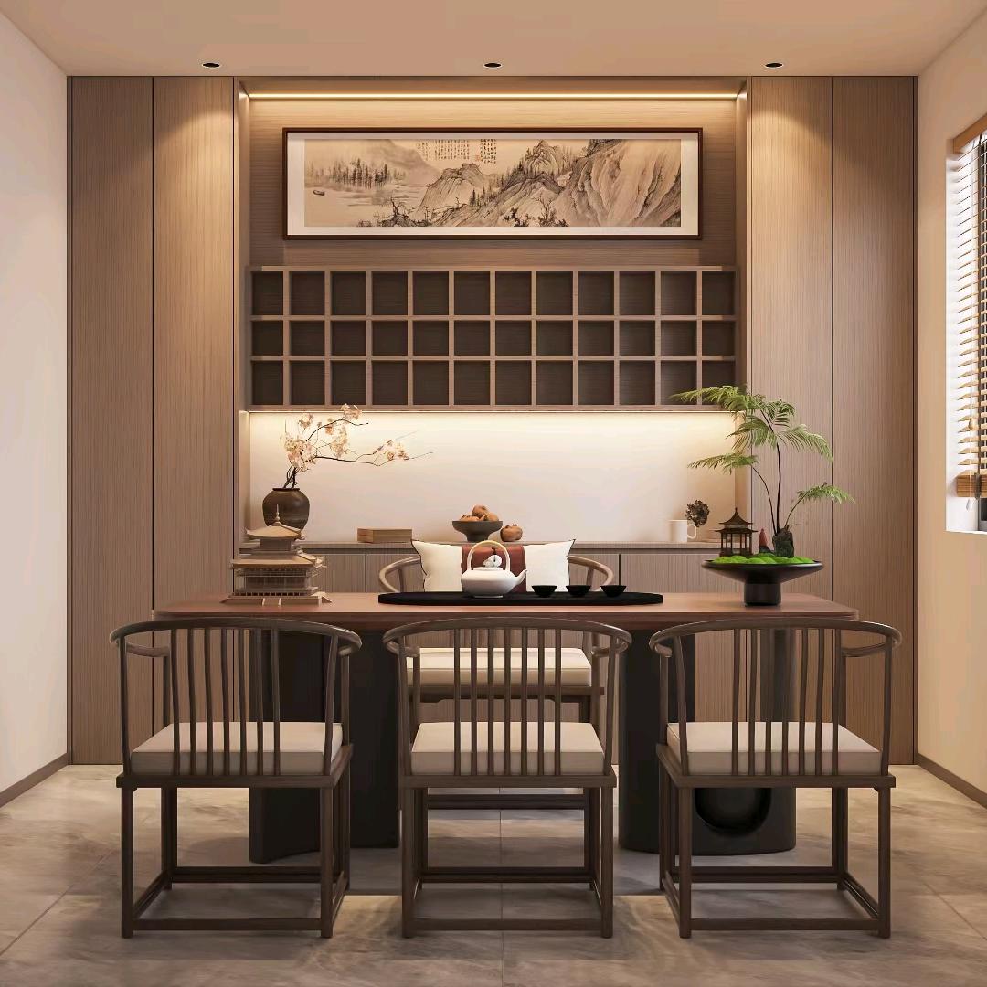 彭明  高定轻奢 原木  木皮  水性漆