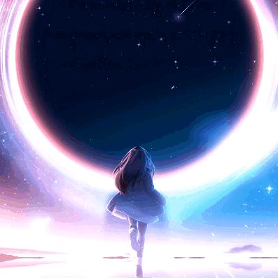 北极上空的北极星