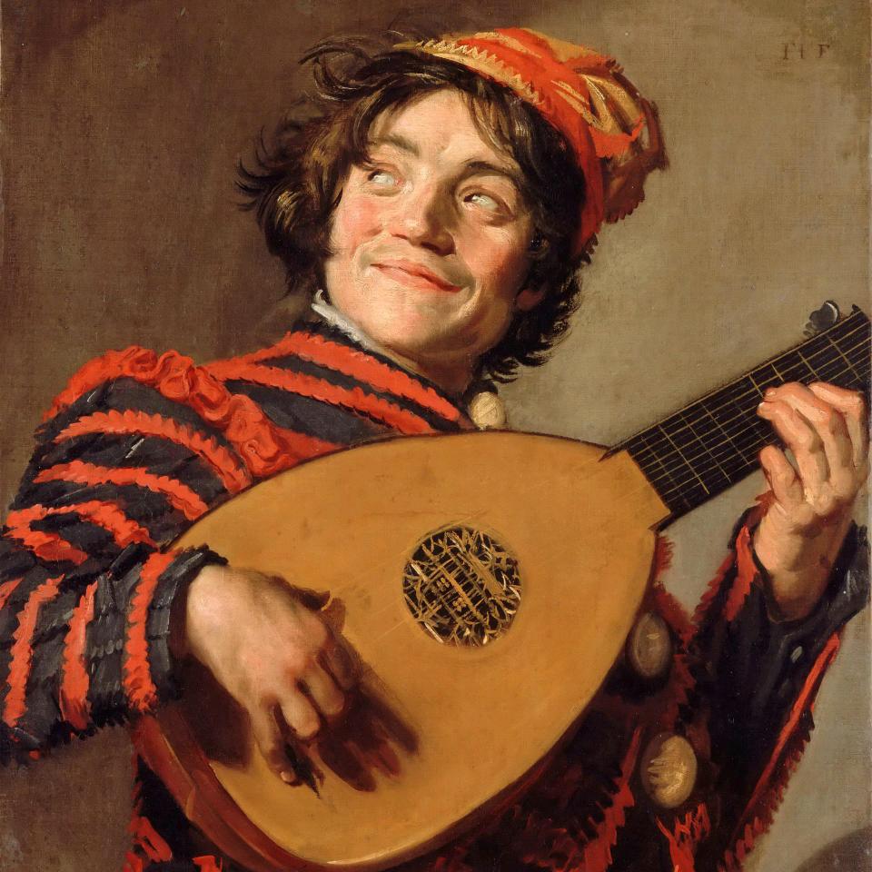 弹鲁特琴的小丑