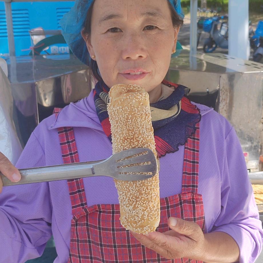 韩姐，掉渣饼