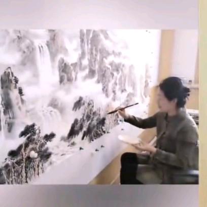 胡小华山水画