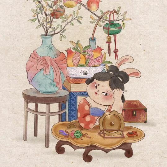 嘴角上扬