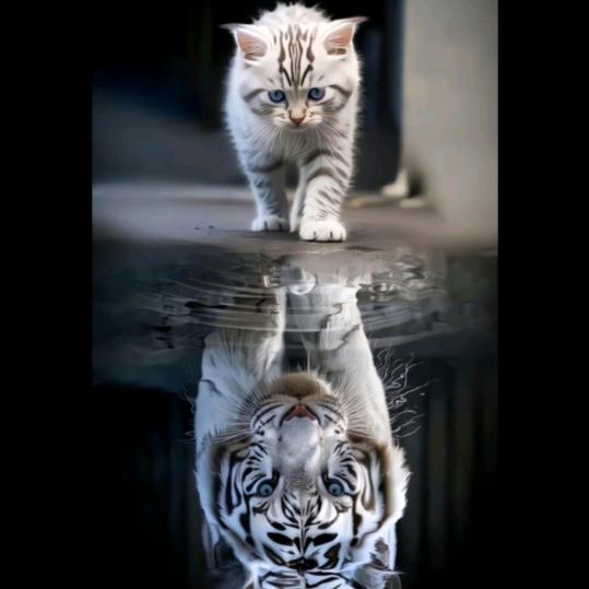 …獅子倒影……