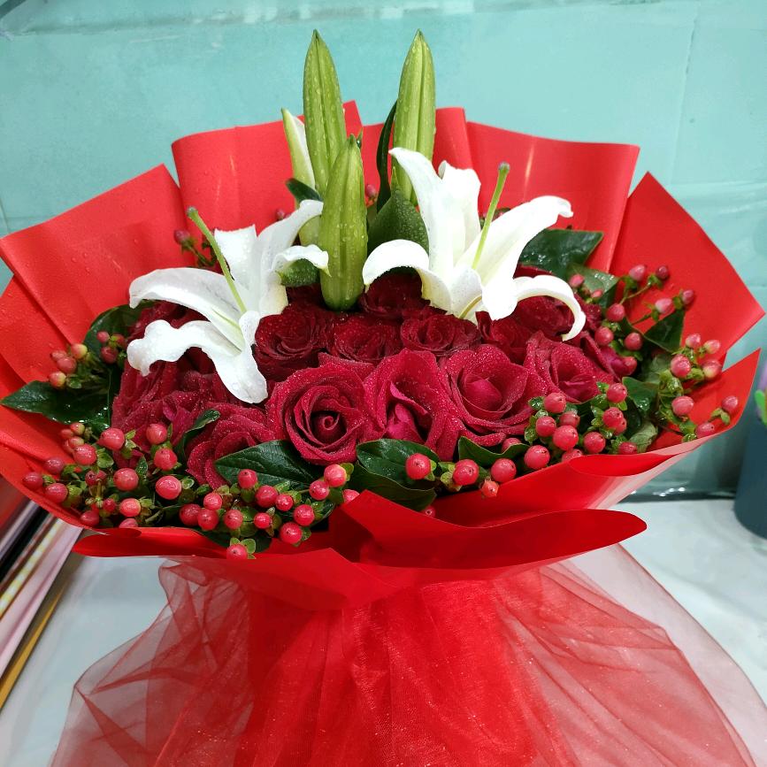 曙光喜乐花艺《小雪莲》