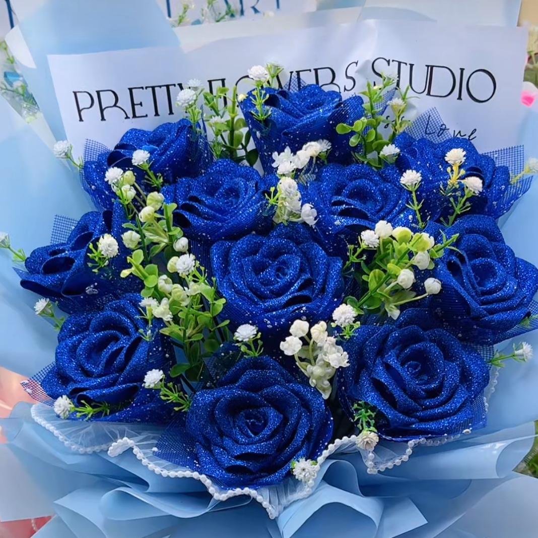 荣妹手工玫瑰花（成品可订制）