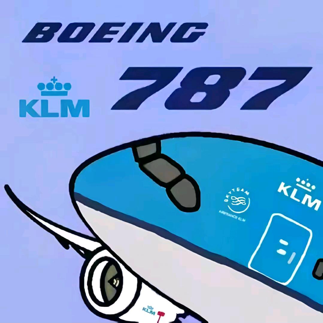 一架准备起飞的787