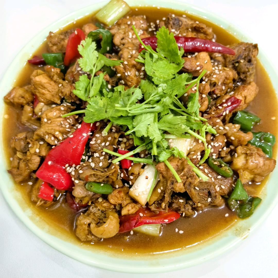 辣子鸡.手擀面