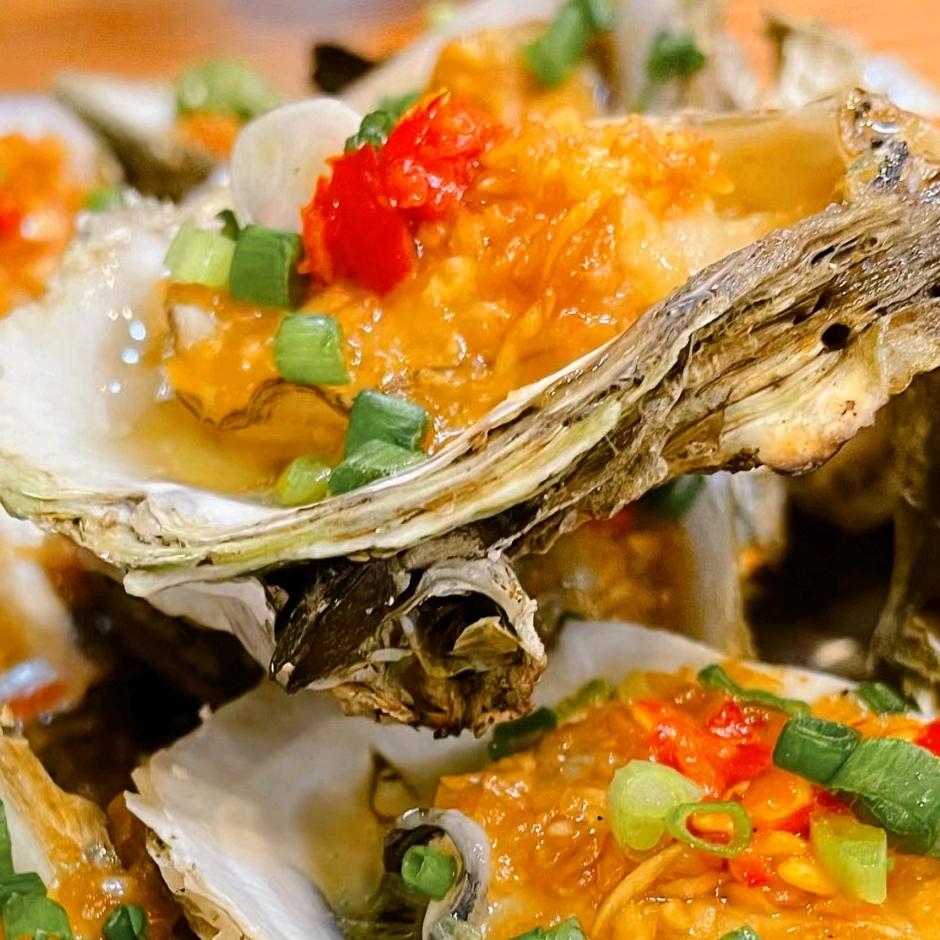 桃花源大孩烤生蚝