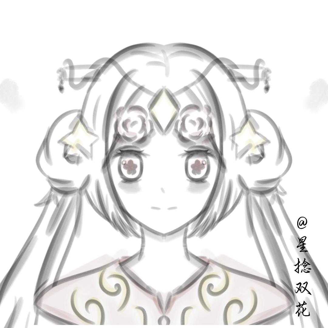 星捻双花头像