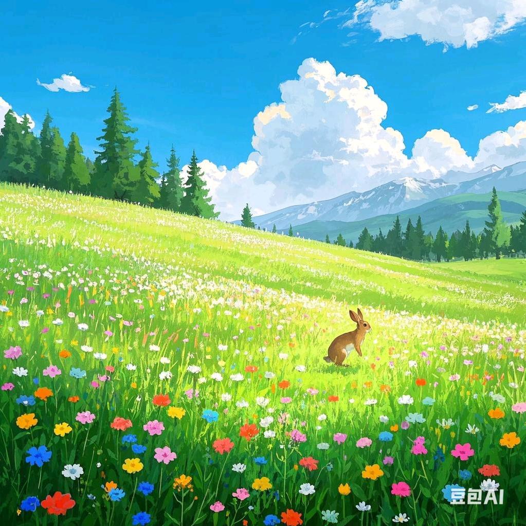 草原上的一只松鼠