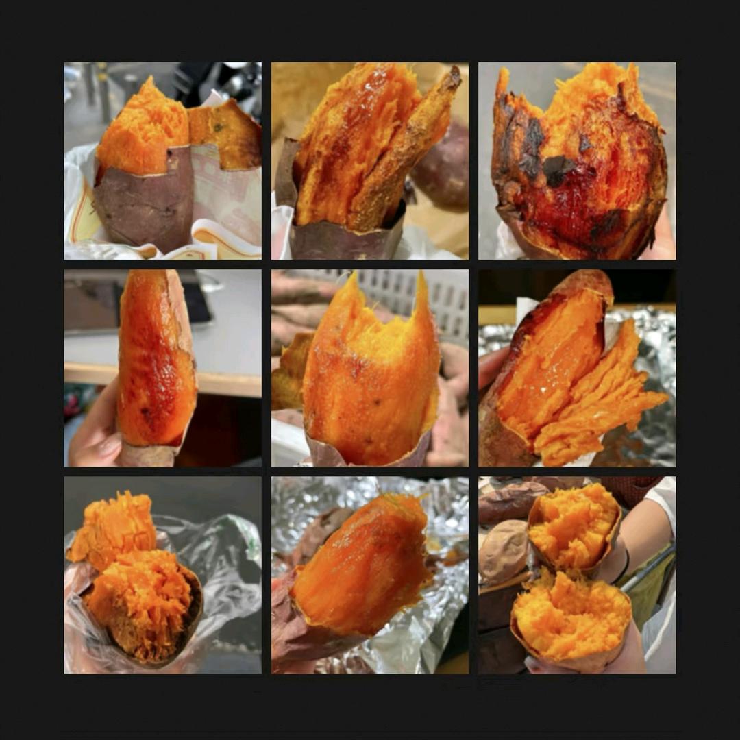 暖炉烤薯摊