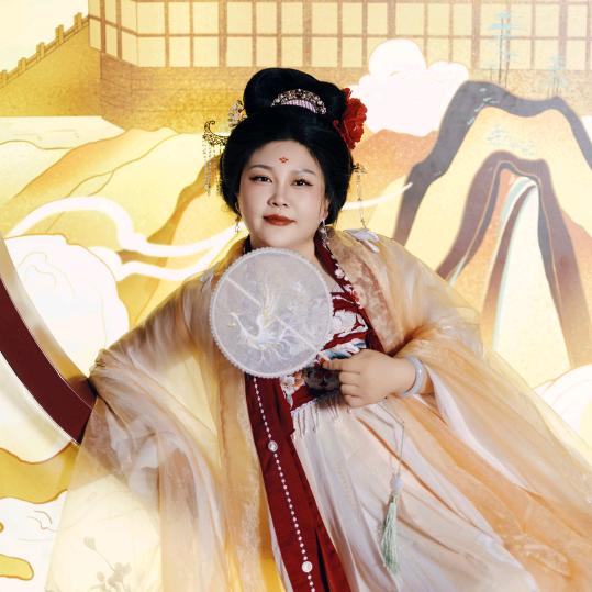 古长寿瑞雪后的春天