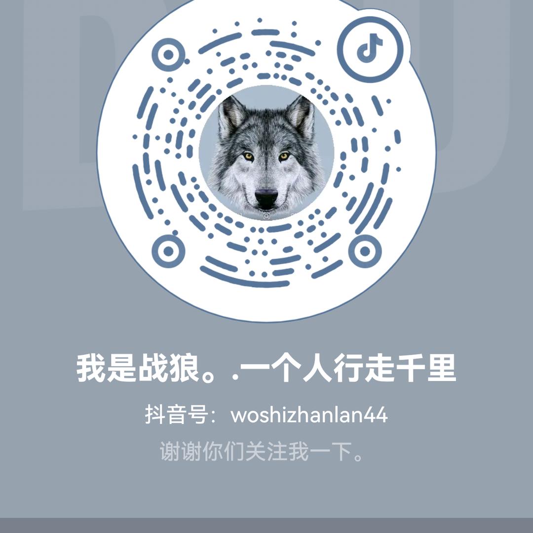 我是战狼。.一个人行走千里