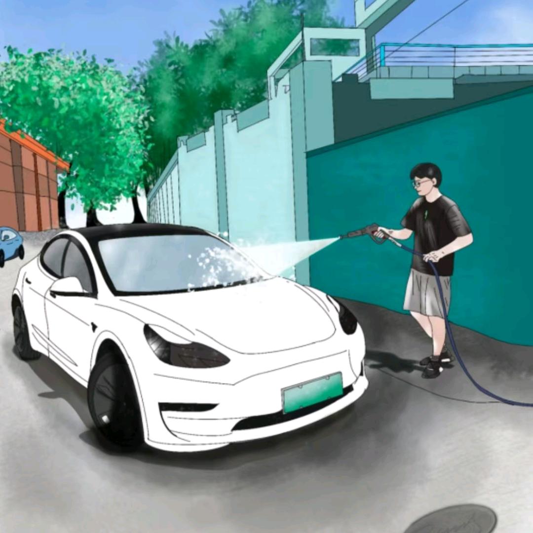 撸车小伙子