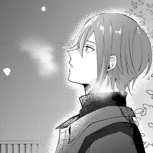 忧郁少女玩抖音