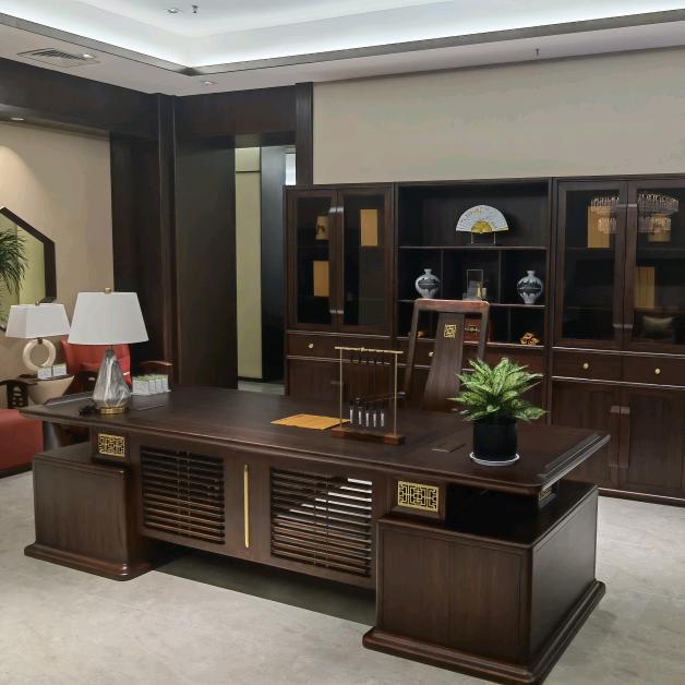 帝峰家具-办公家具，实木总裁空间，茶空间