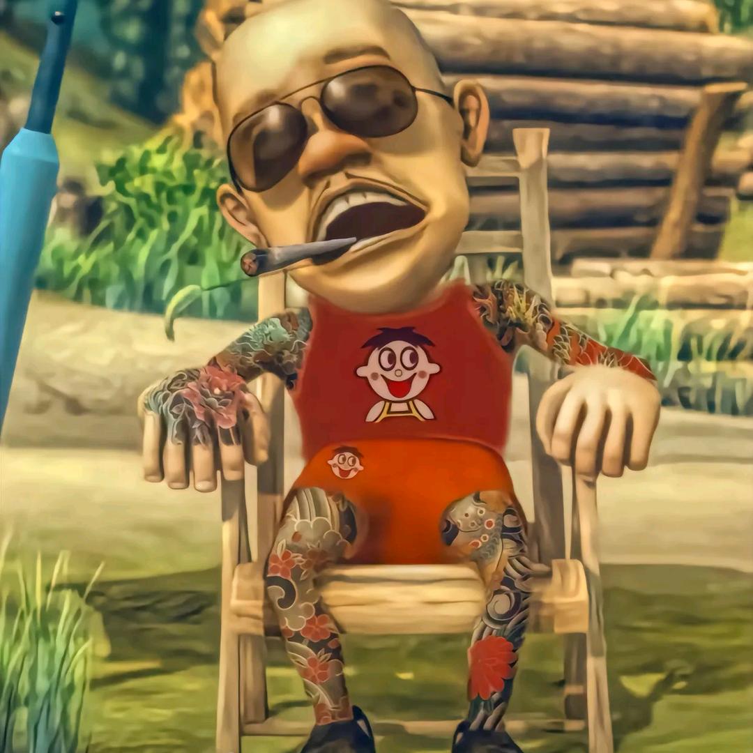 😮躺平的光頭強