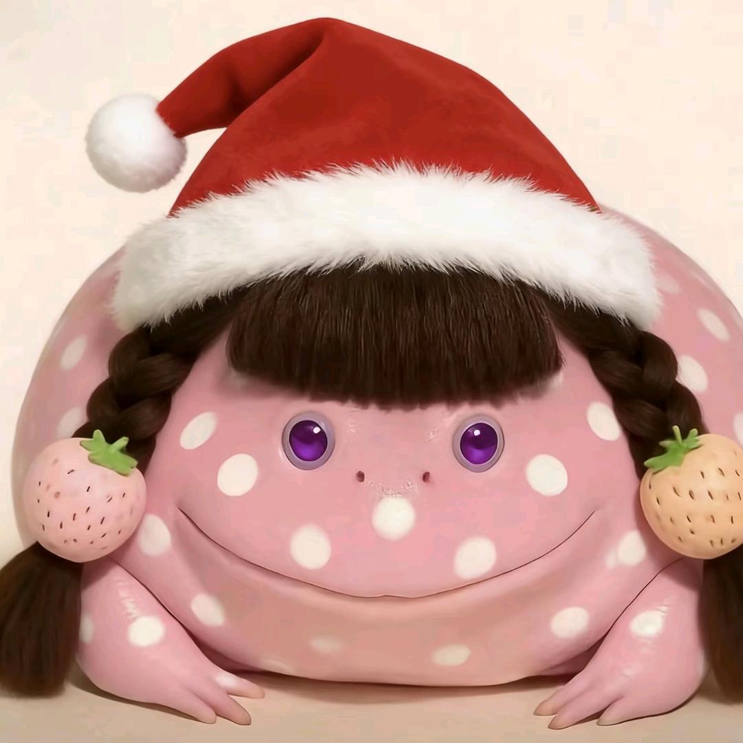 芭比粉蛤蟆（圣诞帽版）