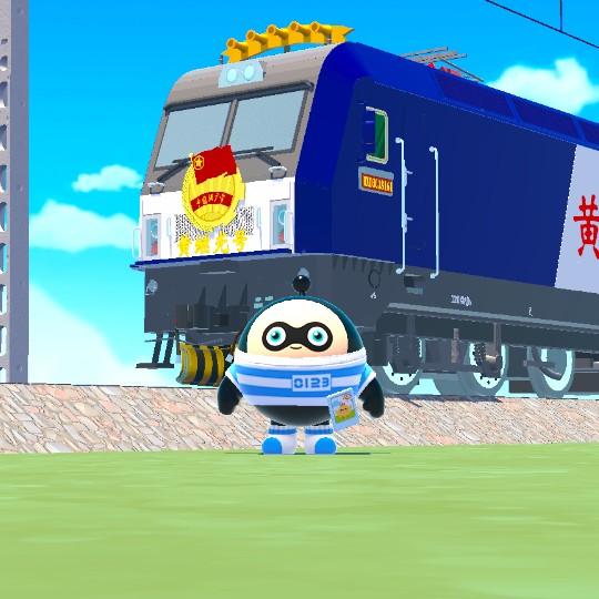 CRH2A和谐号动车组。