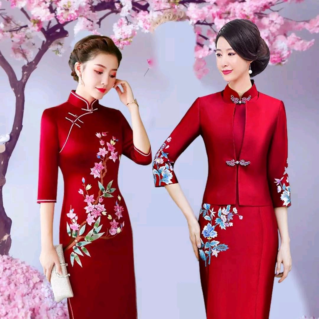 花儿旗袍