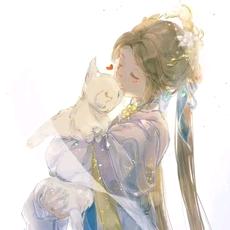 银色牝鹿头像
