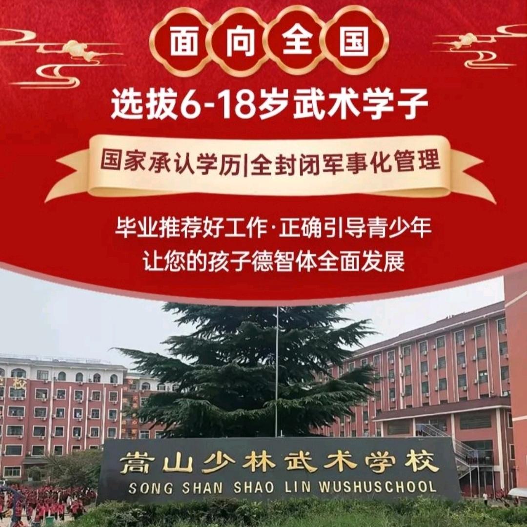 登封嵩山少林武术学校官方账号