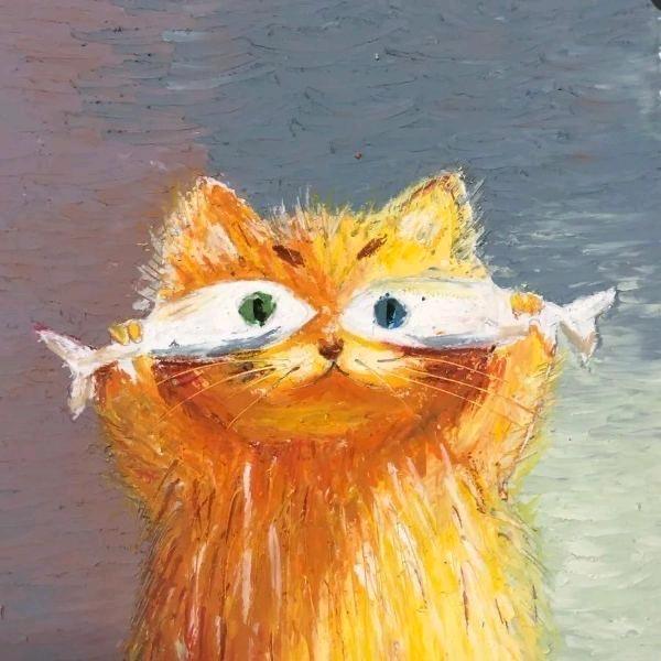 猫抱了花头像