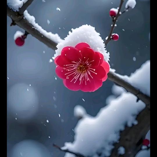 傲雪寒梅