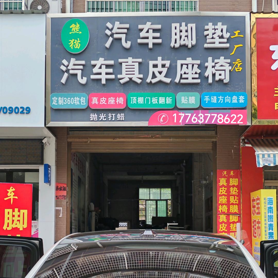 熊猫汽车脚垫真皮座椅