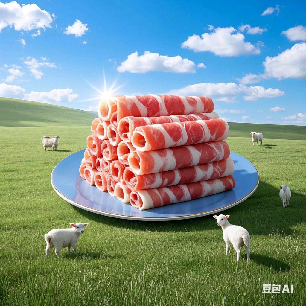 锡林浩特草原散养溜达羔羊肉