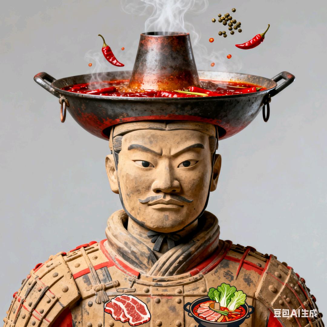 兵马俑遇见火锅