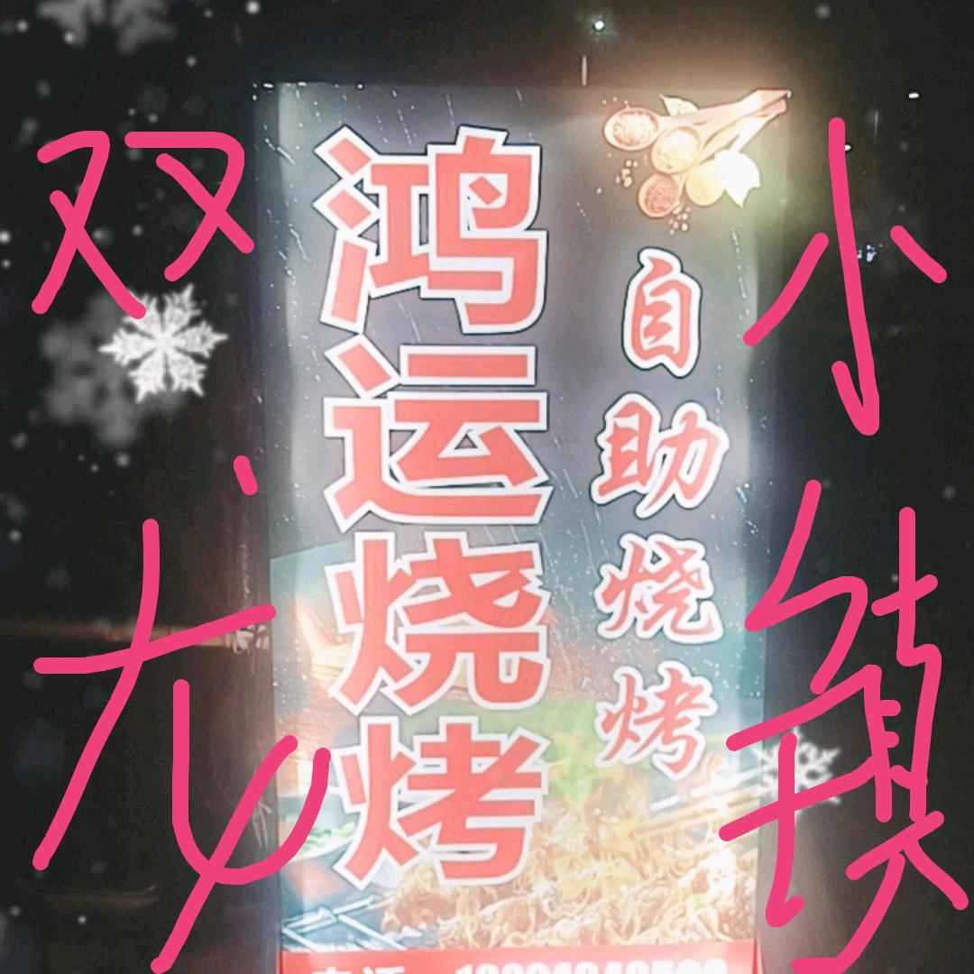 双龙小镇鸿运烧烤店的小姐姐