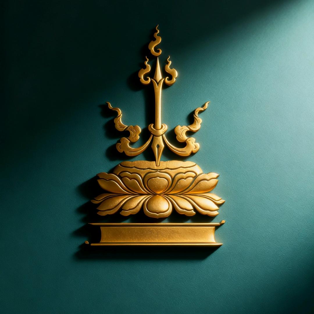 岩仁尼藏文书法饰馆