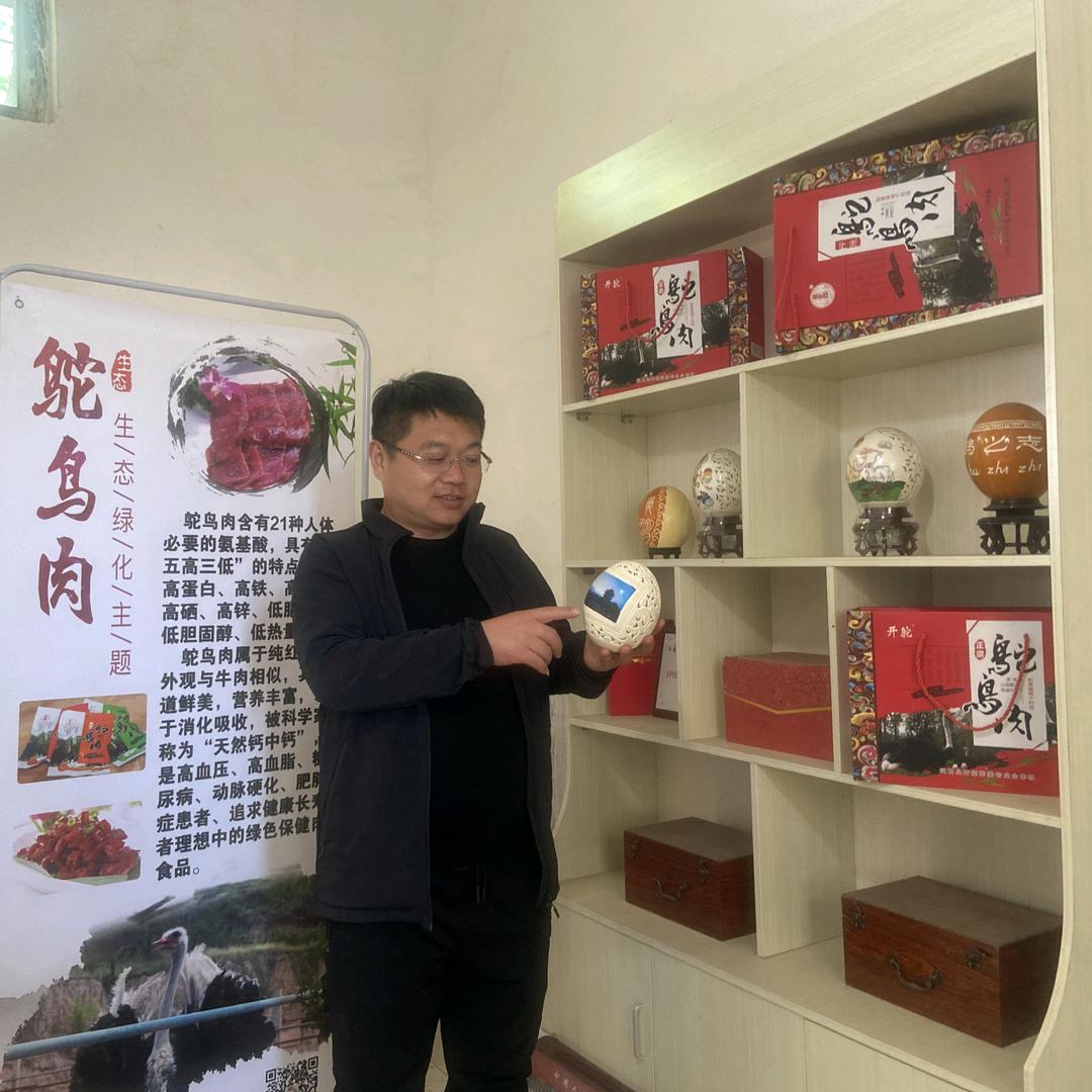 开拓鸵鸟养殖基地