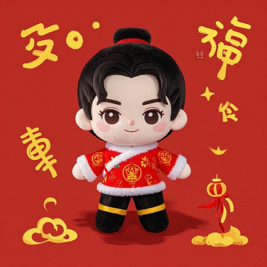 爱都 国潮毛绒娃娃