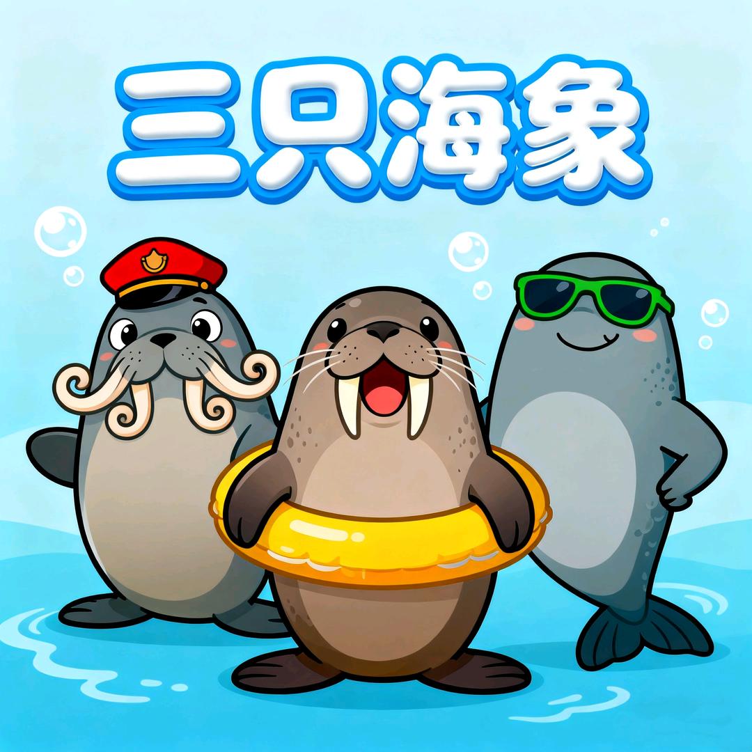 三只海象