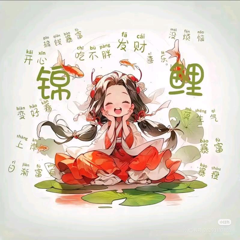 小锦鲤儿童画代画接稿