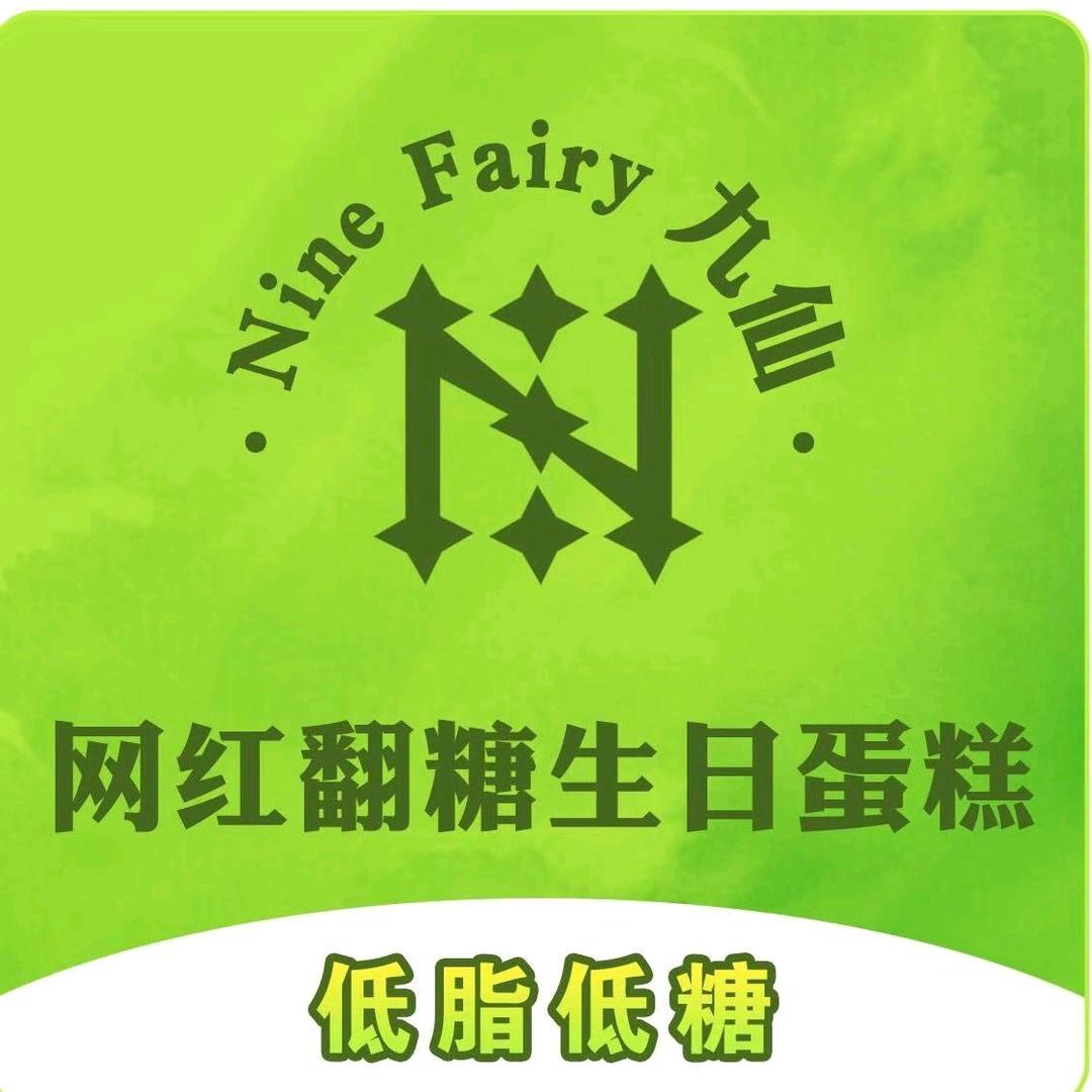 Nine fairy网红翻糖手绘生日蛋糕
