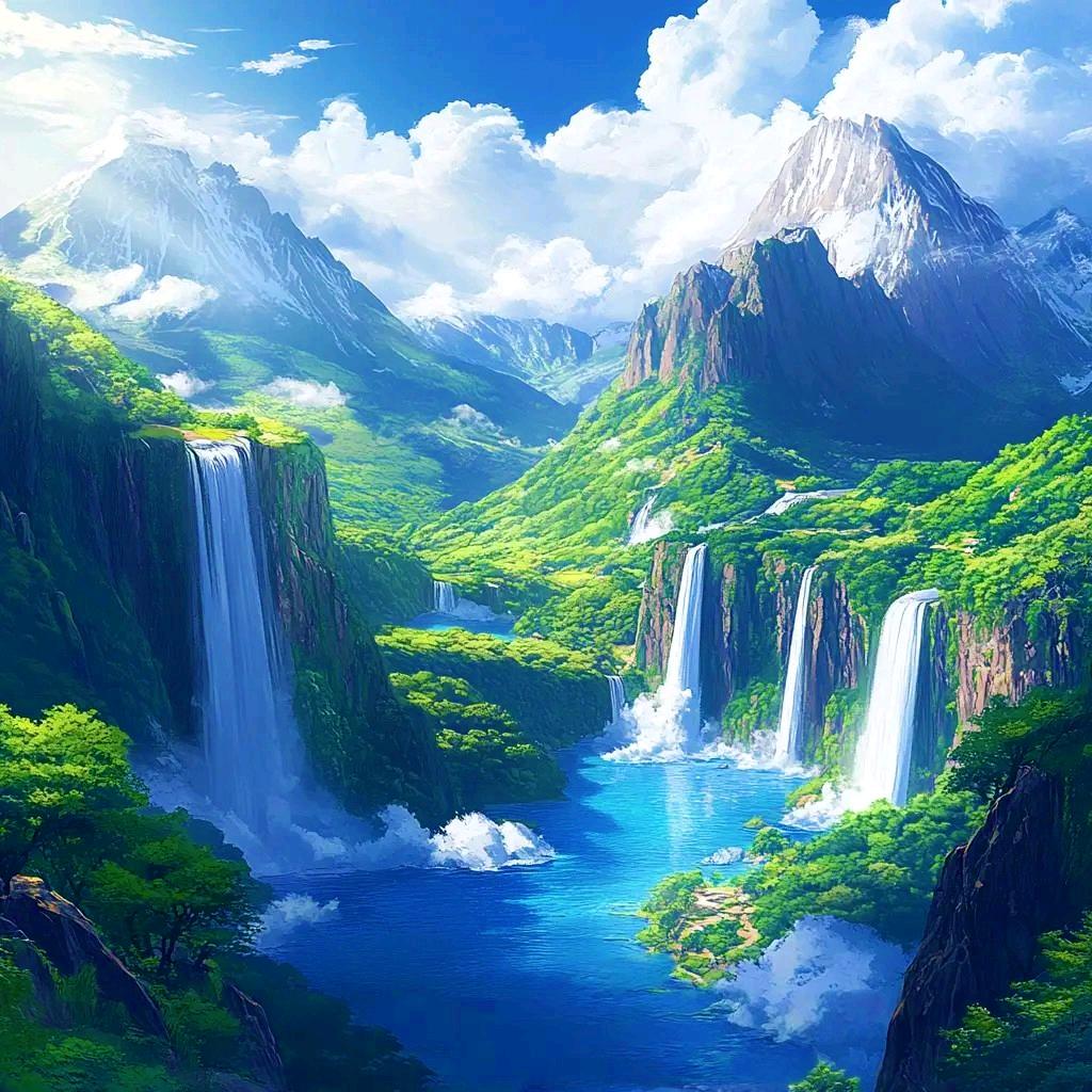 山川、与、大河
