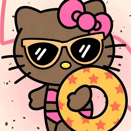 一只黑皮Kitty