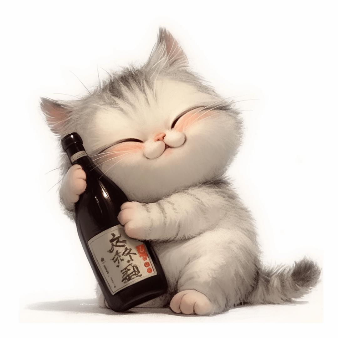 ^ 酒酒猫 ^ ੭
