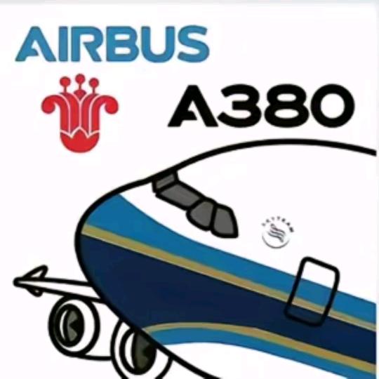 一架起飞的a380