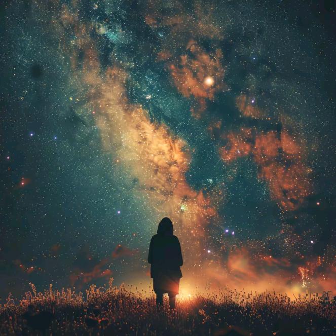 看夜空星河璀璨