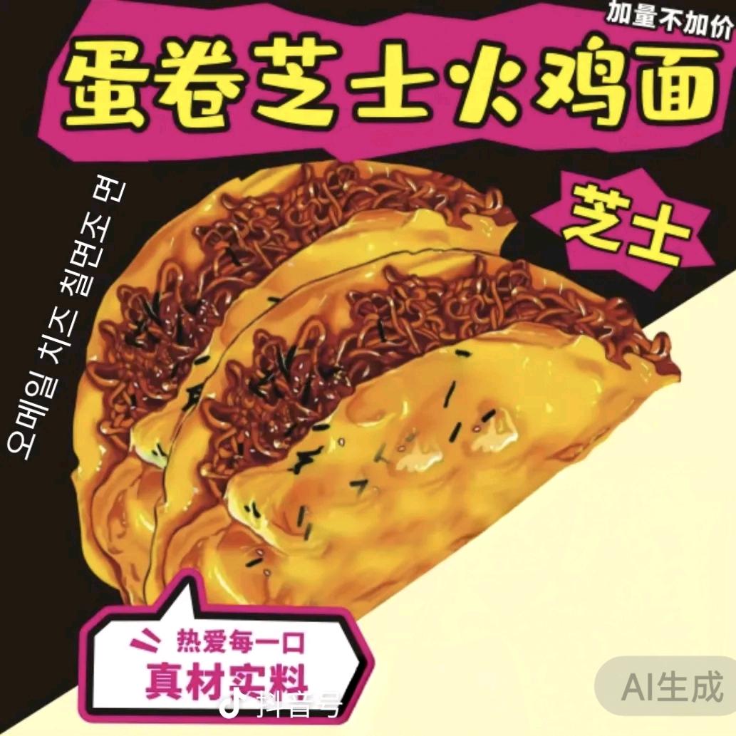 😈偉👿蛋包芝士火鸡面