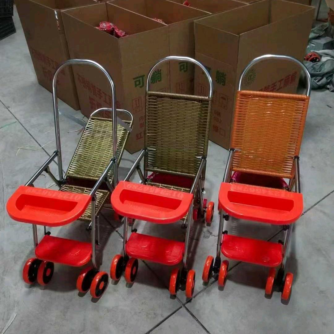 儿童藤编车，折叠车