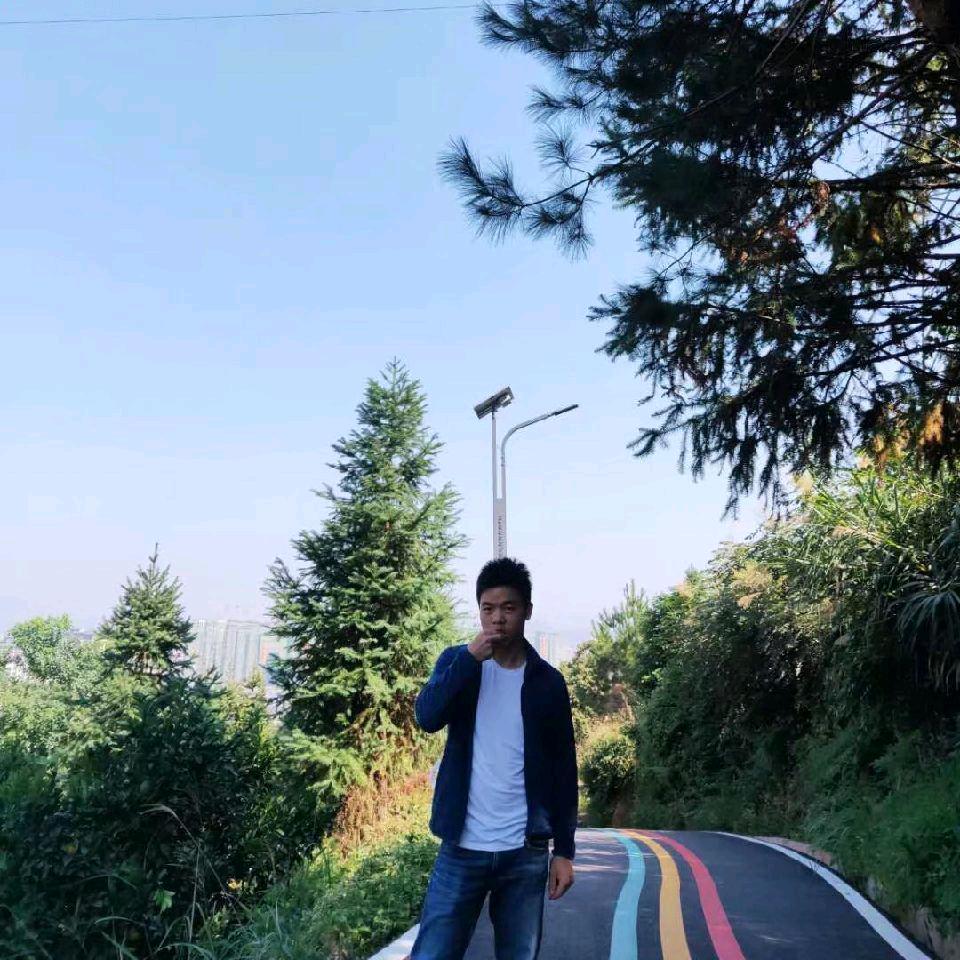 当你的眼睛眯着笑