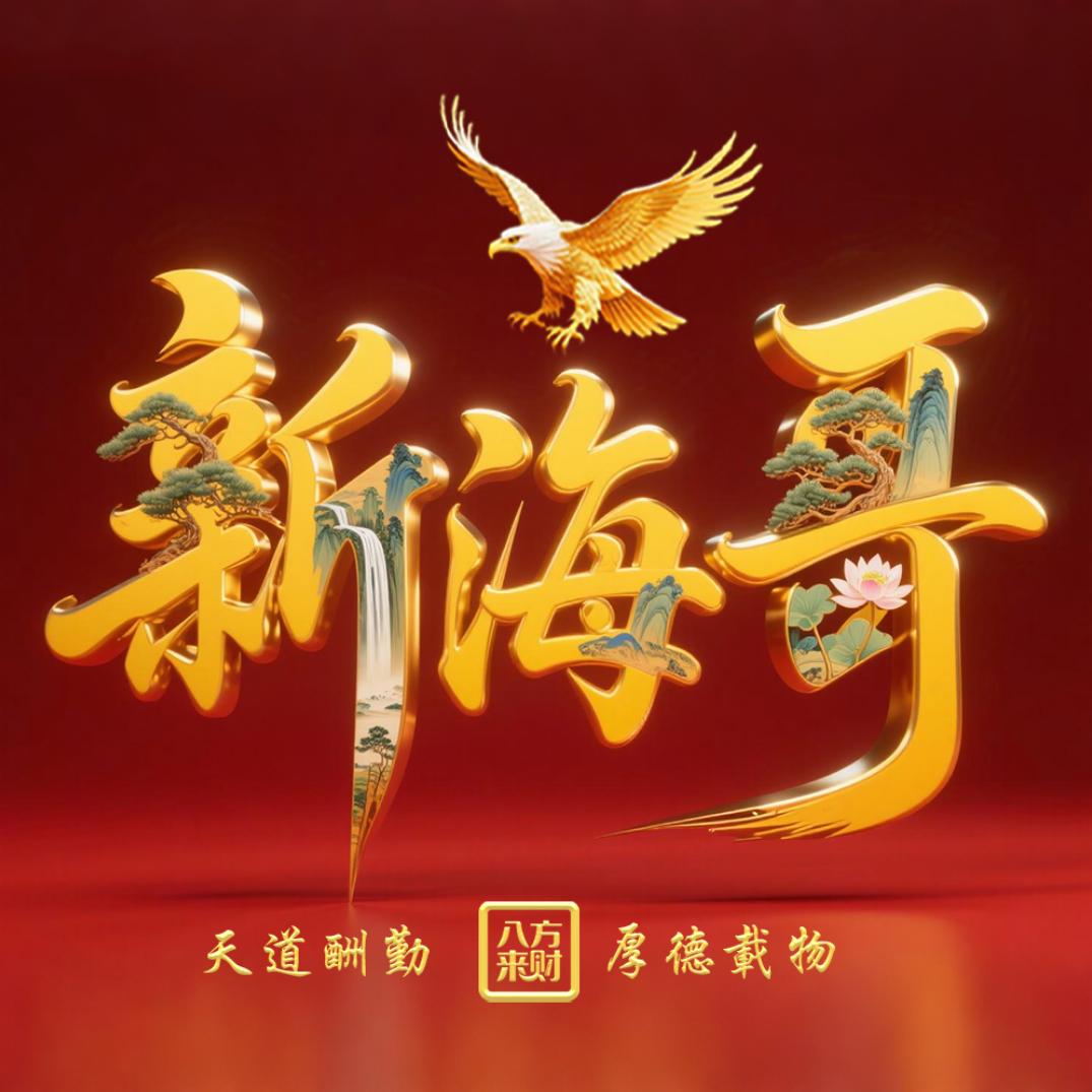 海哥一人打伞二人行