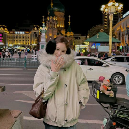 圆圆脸和小丸子分享穿搭