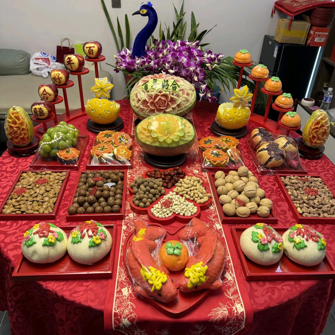 一路生花：结婚茶架、鲜花