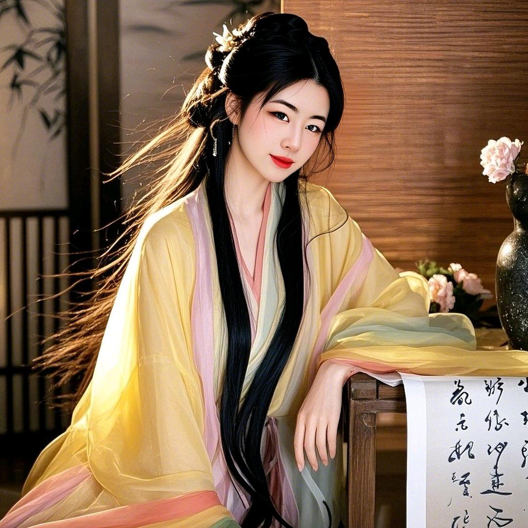 明悦穿着汉服周游世界
